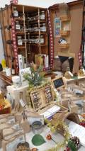 Christmas booth 2023 with apothecary trunk